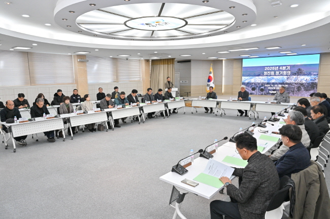 정선군, 정진회 4분기 정기회의 개최